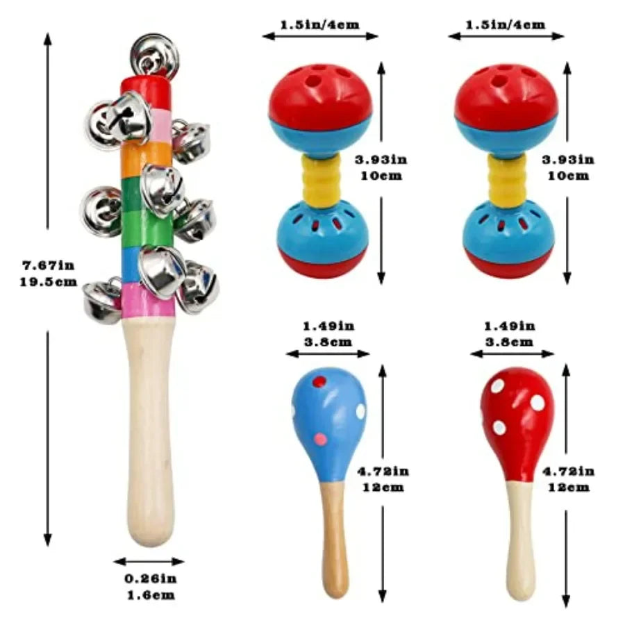 Colorful Bird Bell Toys 5 Pack Funny Bell Toys for Bird Cage Accessories Ideal for Chicken Birds Parrot Parakeet Cockatiel Budg