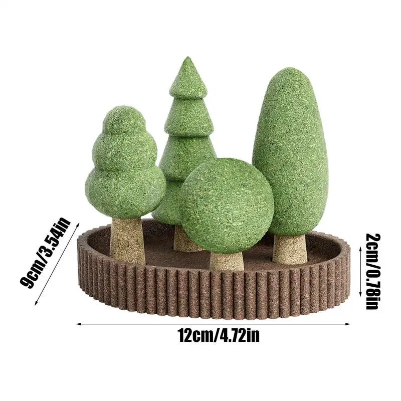 Animal Teething Toys 5X Hamster Chewing Teething Jungle Theme Toys Realistic Habitat Decoration Animals Tooth Care Playing