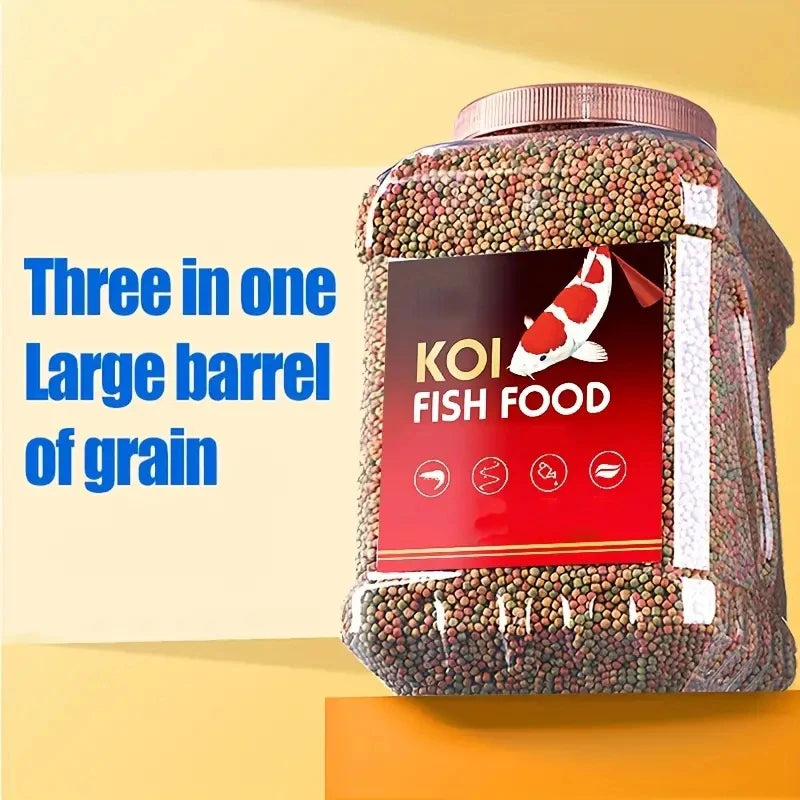 Goldfish Variety Pellets, Colored Granular Fish GrainBalanced Diet, Suitable For Koi, Goldfish, Parrotfish, Betta.Aquarium Fish,