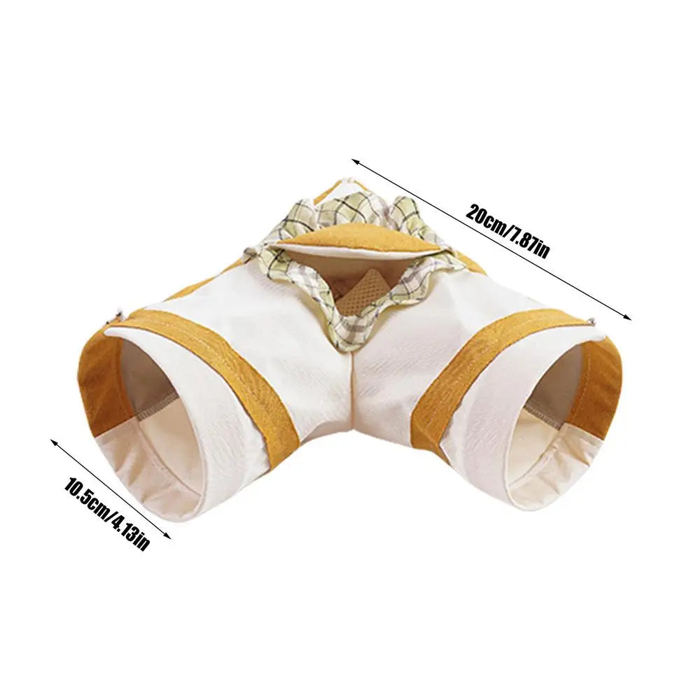 Rabbit Tunnel Toys Pet Hide Nest Hamster Tunnels Ferret Play Tunnel for Indoor Bunnies Activity Tunnels Tube Small pets supplies