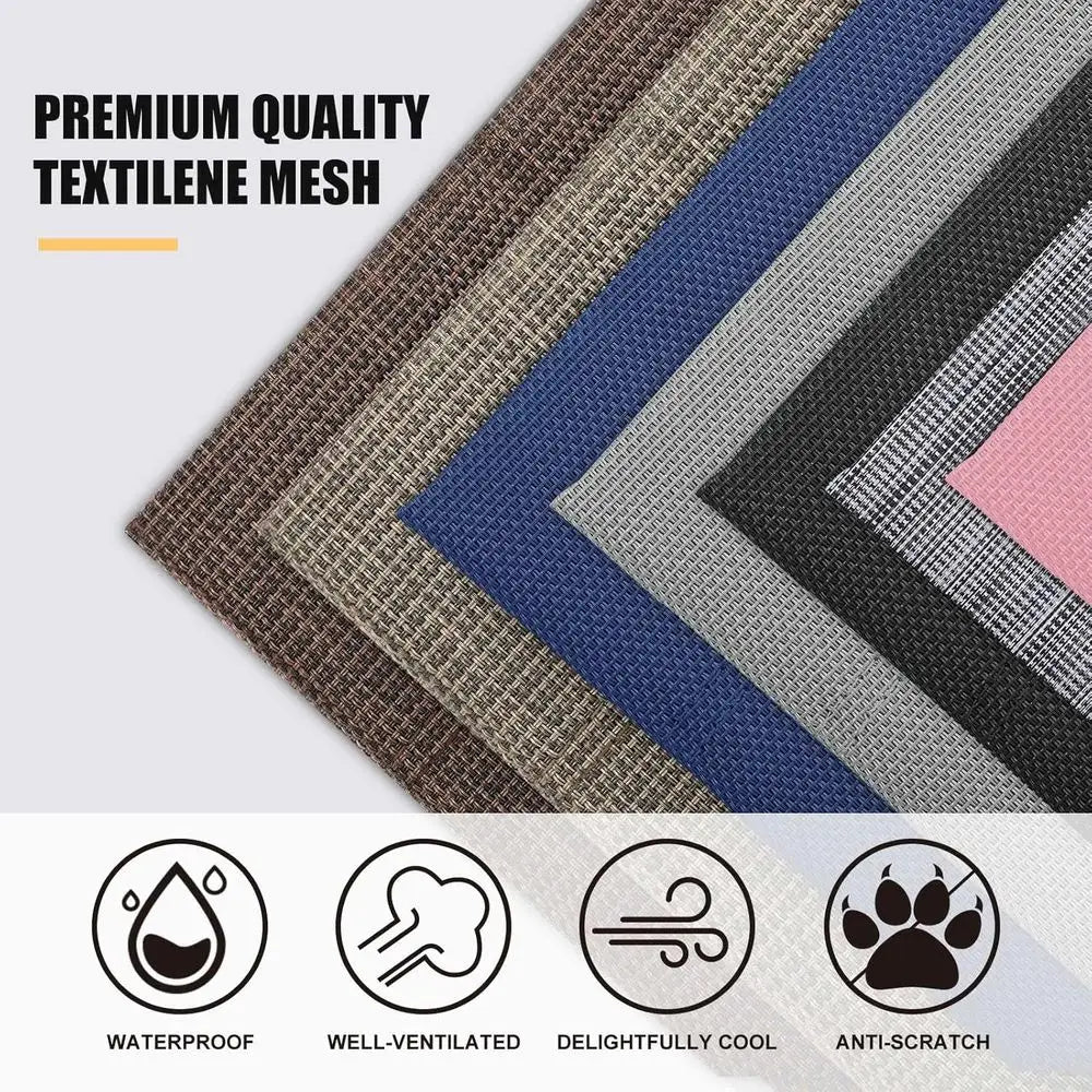 Chew Proo Elevated Dog Bed - Cooling Raised Pet Cot - Rustle and Durable Textilene Mesh abric, Unique Designed No-Slip eet or In