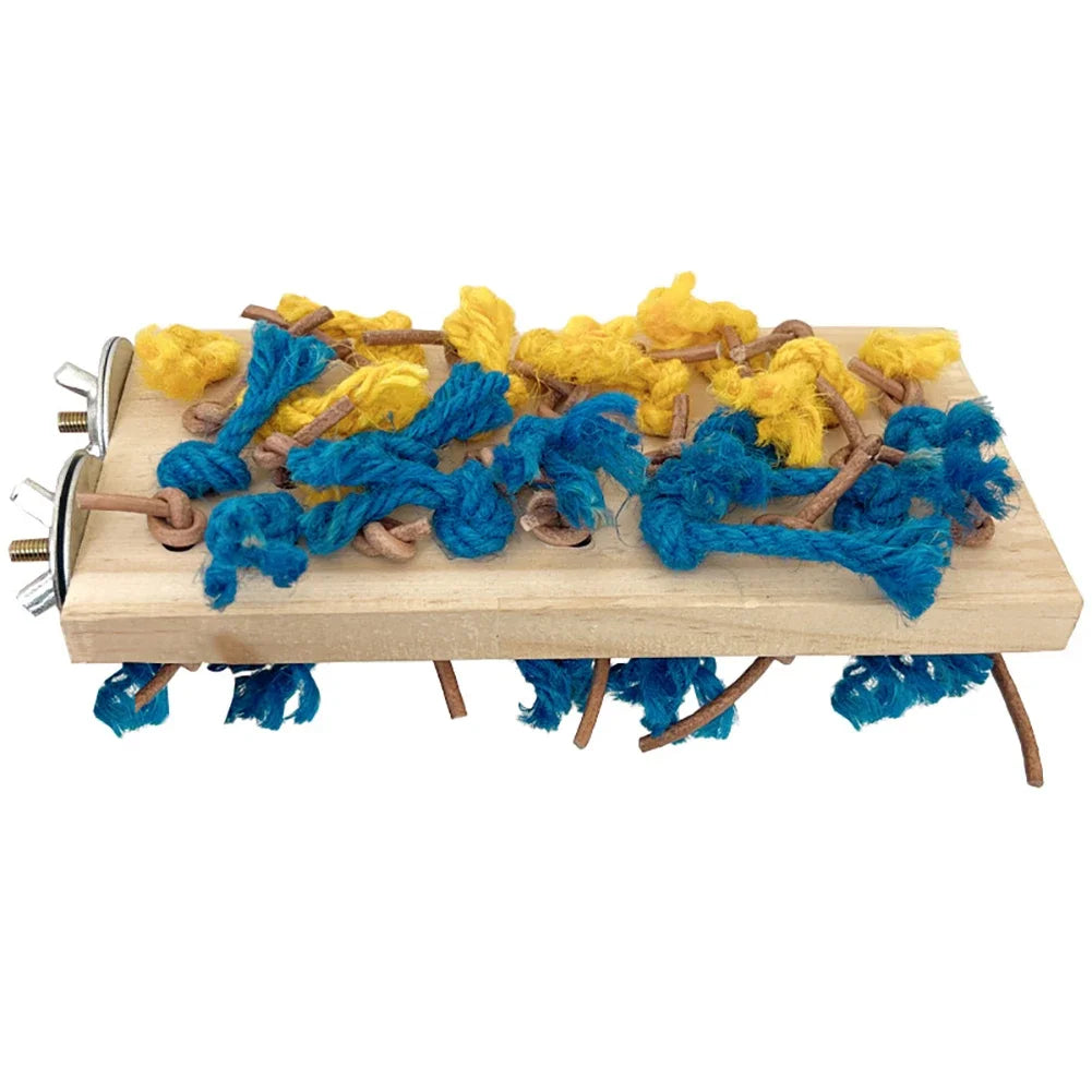 Bird Perch Parrot Standing Stand Wooden Platform Standing Playground Bird Cage Accessories For Budgies Lovebirds Parakeet