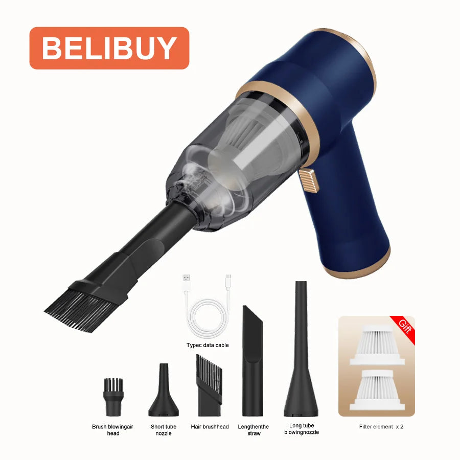 Wireless Car Vacuum Cleaner for Cleaning Bedroom Carpets Portable High Power Function Home Appliance Cleaning Machine