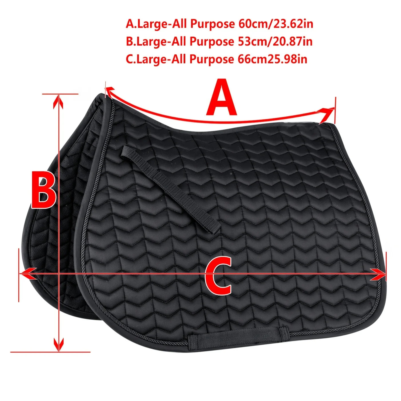 Classic saddle pad with elegant and unusual quilting. The girth loops are opened by touch tape fastener. The lining ensures good