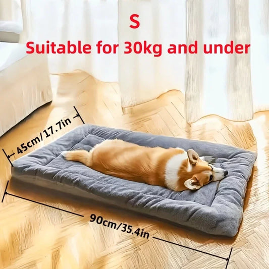 Dog Bed Mat Large Size Sleeping Pad for Winter Use Keep Warm Double-sided Use Golden Retriever Stress-relieving Sleeping Pad