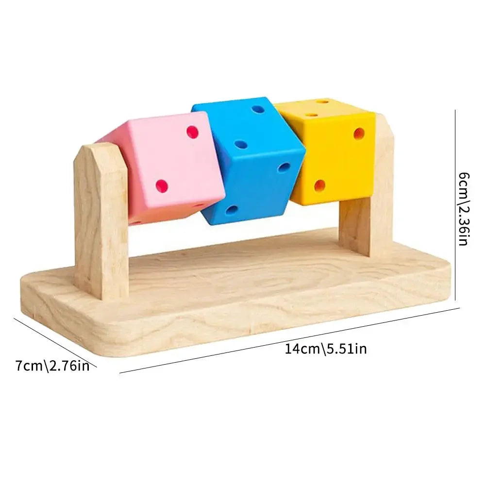 1pcs Hamster Fitness Cube Colorful Multi Faceted Activity Stress Relieving And Anti Depressant Toys For Hamster Sports