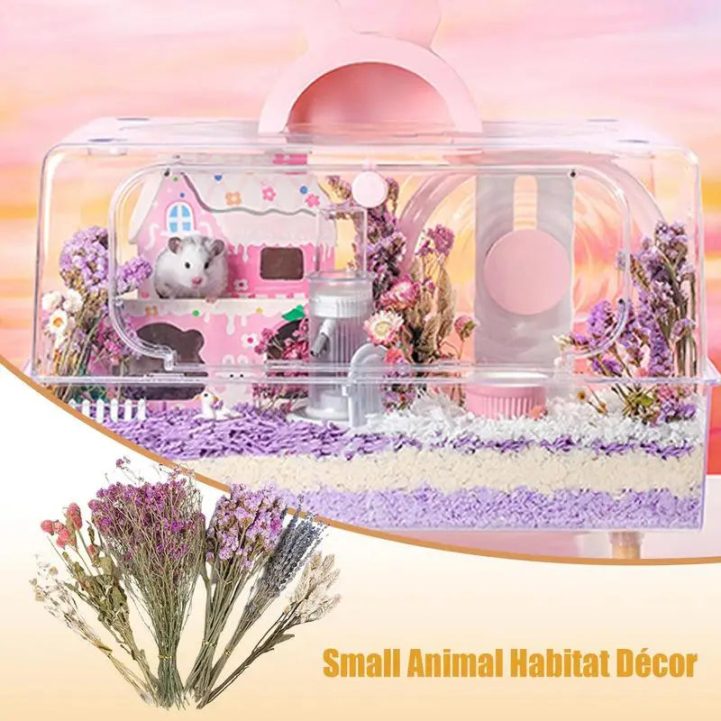 Natural Dried Flower Hamster Bedding Hamster Cage Landscaping Supplies Hamster Accessories Small Pet Bedding