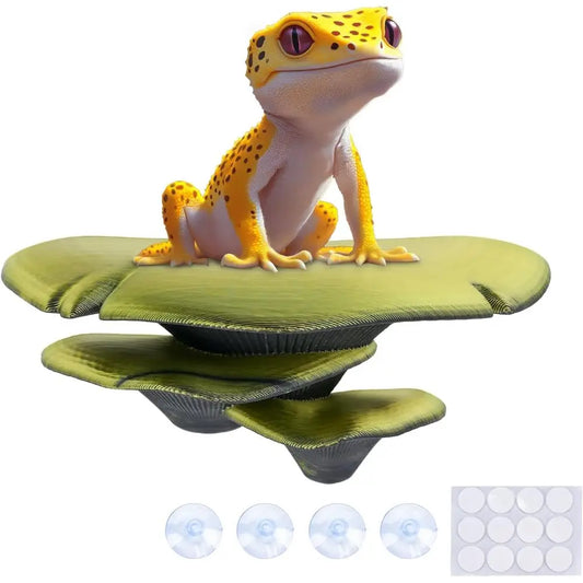 Mushroom Decor for Reptile Tank, Fish Tank, Pet-Safe Bearded Dragon Tank Accessories, Realistic Terrarium Plants for Leopard Gec