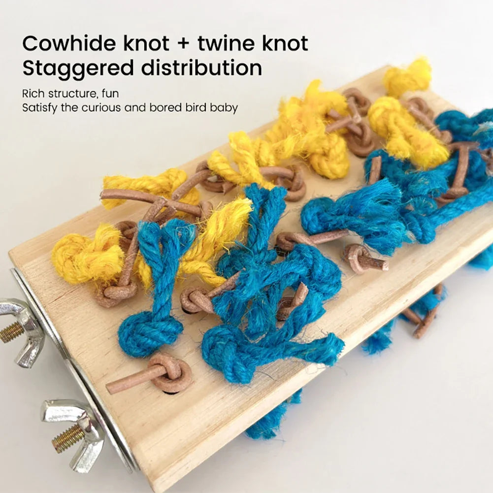 Bird Perch Parrot Standing Stand Wooden Platform Standing Playground Bird Cage Accessories For Budgies Lovebirds Parakeet