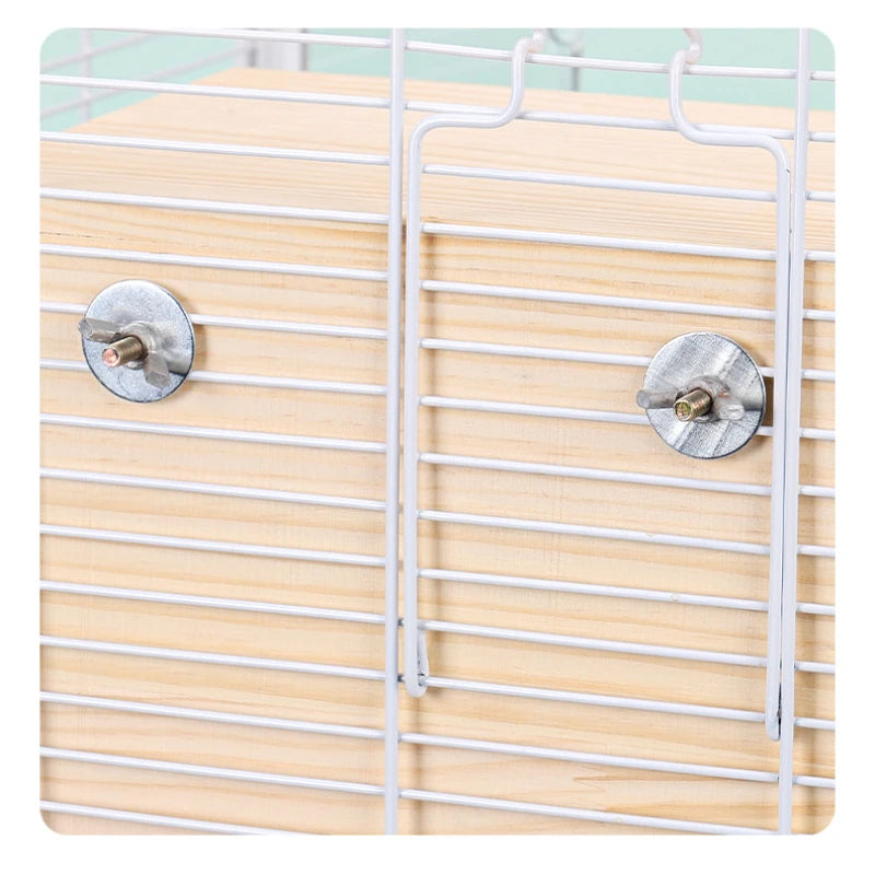 Wooden Bird House Nest Birds Breeding Box Pet Bird House Nest Bird Parrot Breeding Cages Pet Accessories Home Balcony Decoration