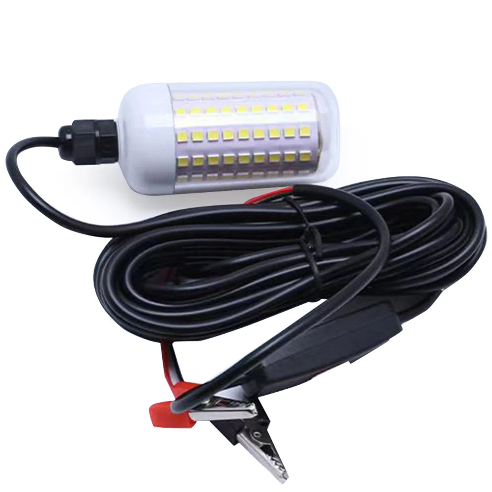 12V LED High-Power Fishing Light IP68 Waterproof Fish Gathering Lamp Corrosion Resist for Night Fishing 100W Light Accessories
