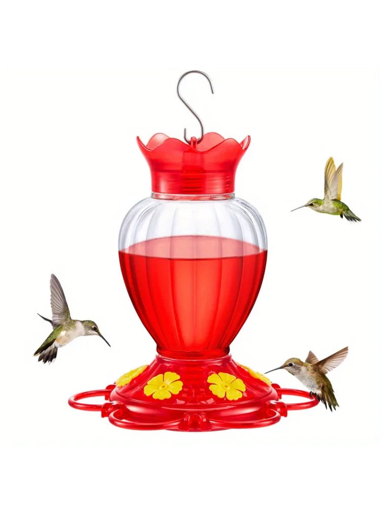 Hummingbird outdoor courtyard hanging water dispenser with habitat and ant proof pool, durable and easy to clean