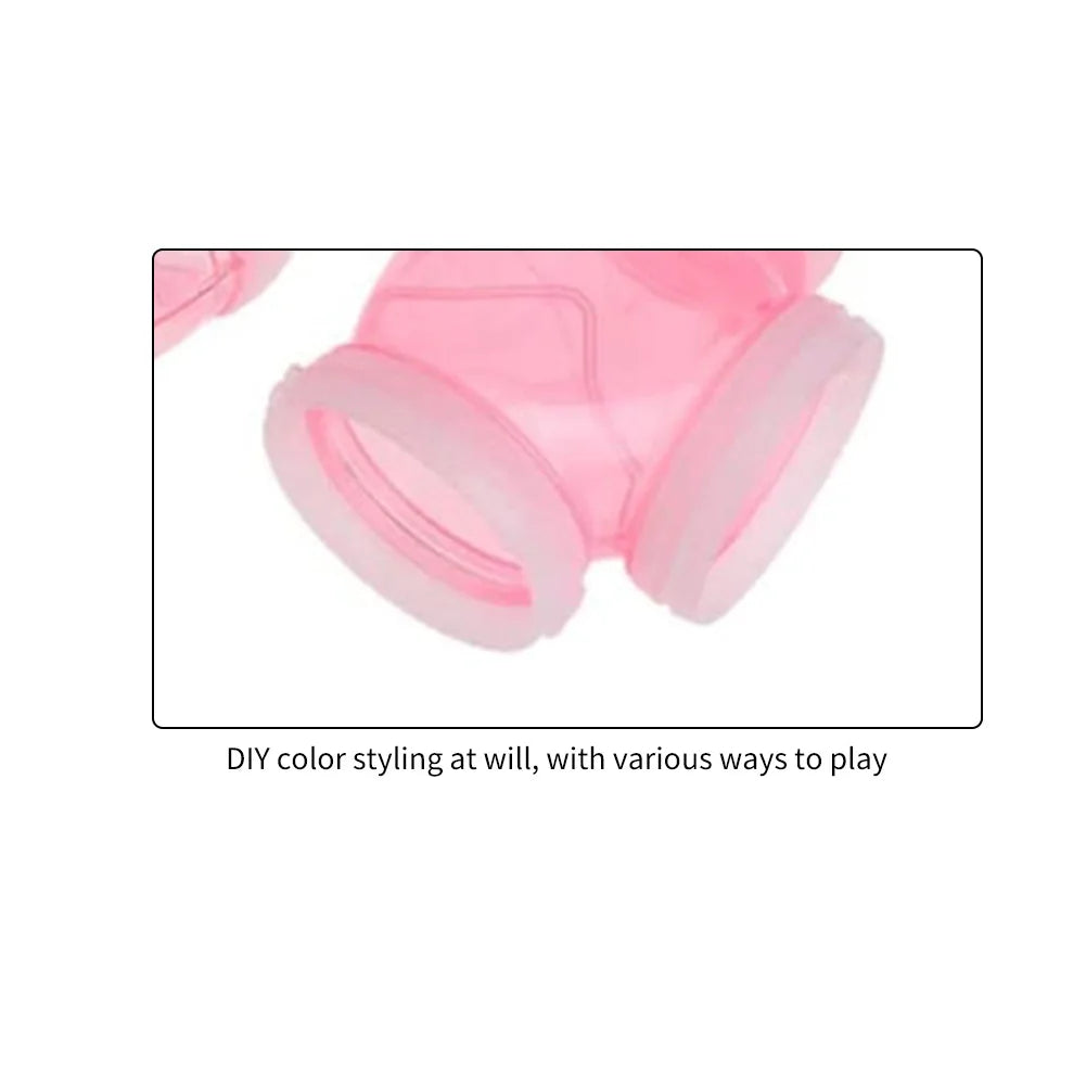 8pcs DIY Assembly Pipe Set Small Pet Hamster Sport Pipeline Training Tunnel Tool Retrofit External Small Pet Playing Toys