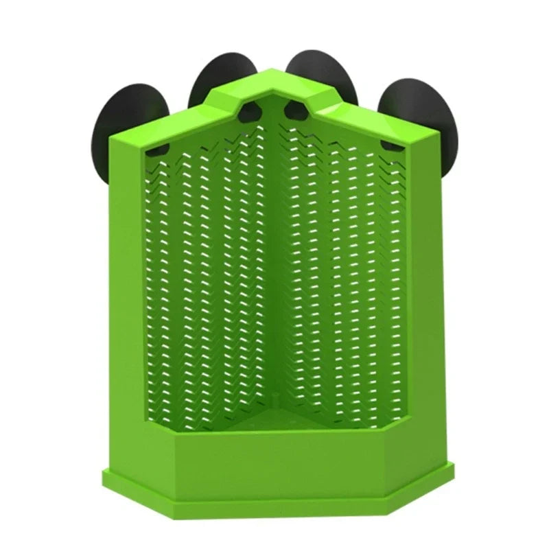 Multiuse Reptiles Feeder Box Terrariums Corner Feeding Station for BeardedDragons