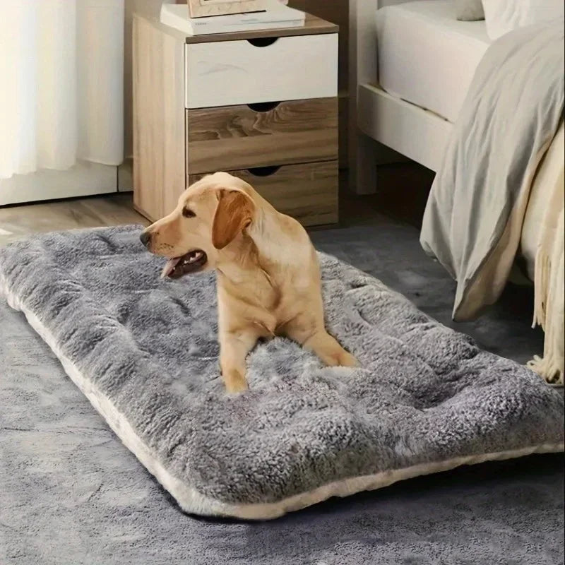 Dog Bed Mat Large Size Sleeping Pad for Winter Use Keep Warm Double-sided Use Golden Retriever Stress-relieving Sleeping Pad
