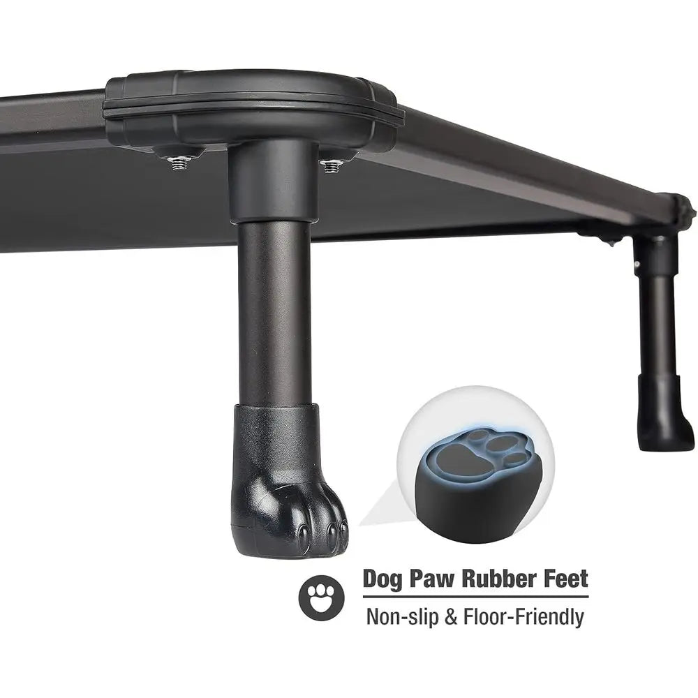 Chew Proo Elevated Dog Bed - Cooling Raised Pet Cot - Rustle and Durable Textilene Mesh abric, Unique Designed No-Slip eet or In