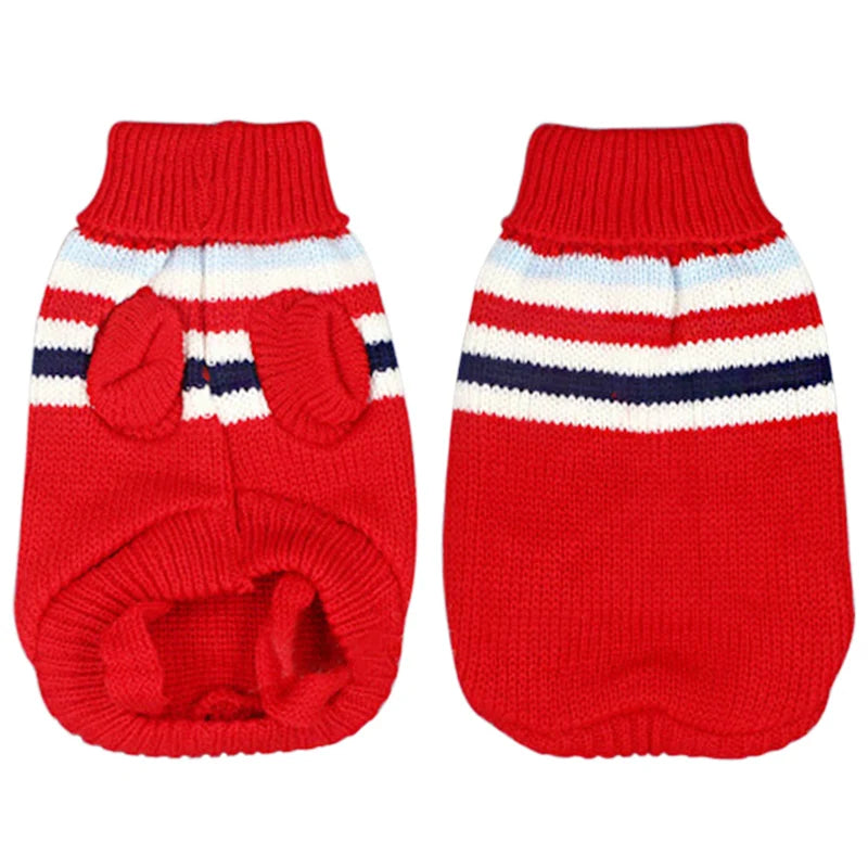 Small Cat Dog Sweater Pullover Winter Dog Clothes for Small Dogs Chihuahua Yorkies Puppy Jacket Pet Clothing Christmas