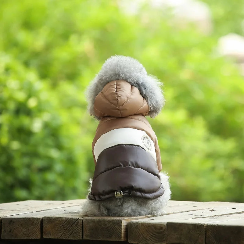 Dog Jacket Waterproof Luxury Dog Clothes Pet Down Cotton Vest Chihuahua French Bulldog Winter Dog Coat Puppy Warm Dog Costume