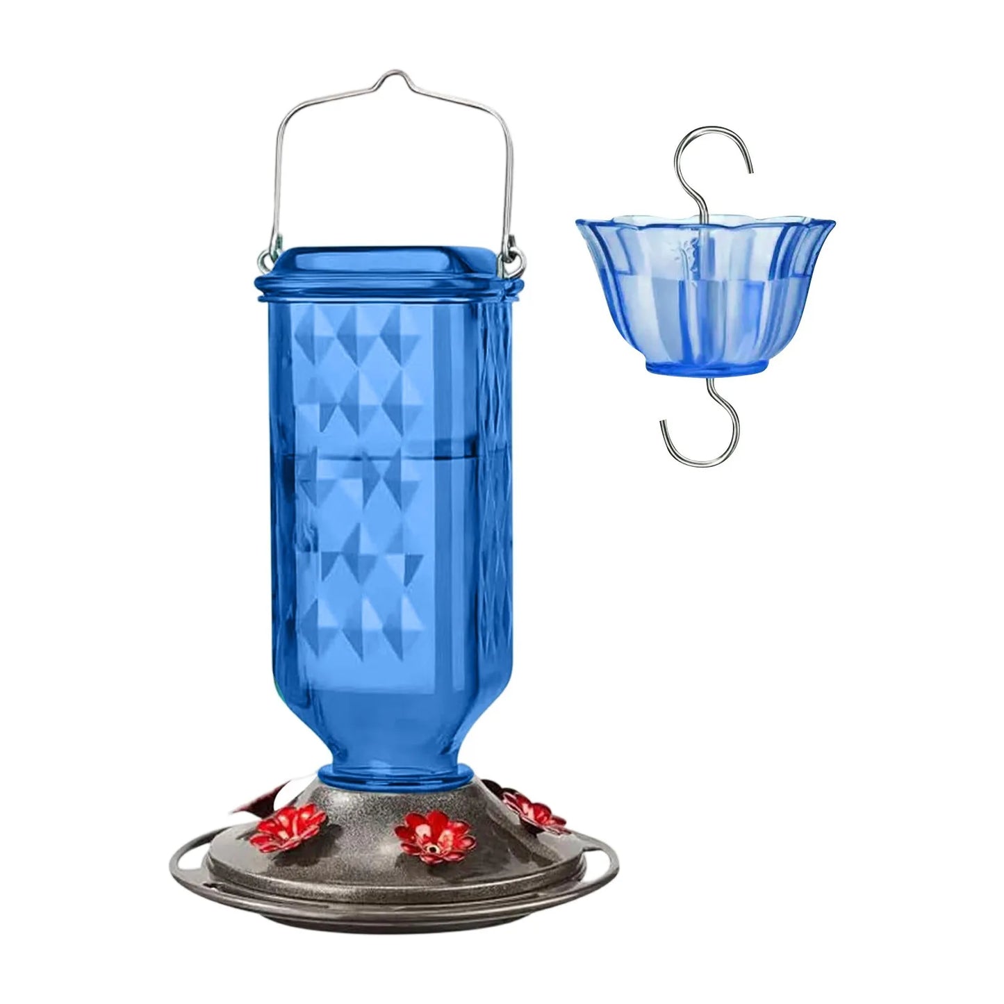 Glass Hanging Hummingbird Feeder Ant-Proof Bird Feeder Outdoor Garden Hanging Decorations Unique Gift For Parents