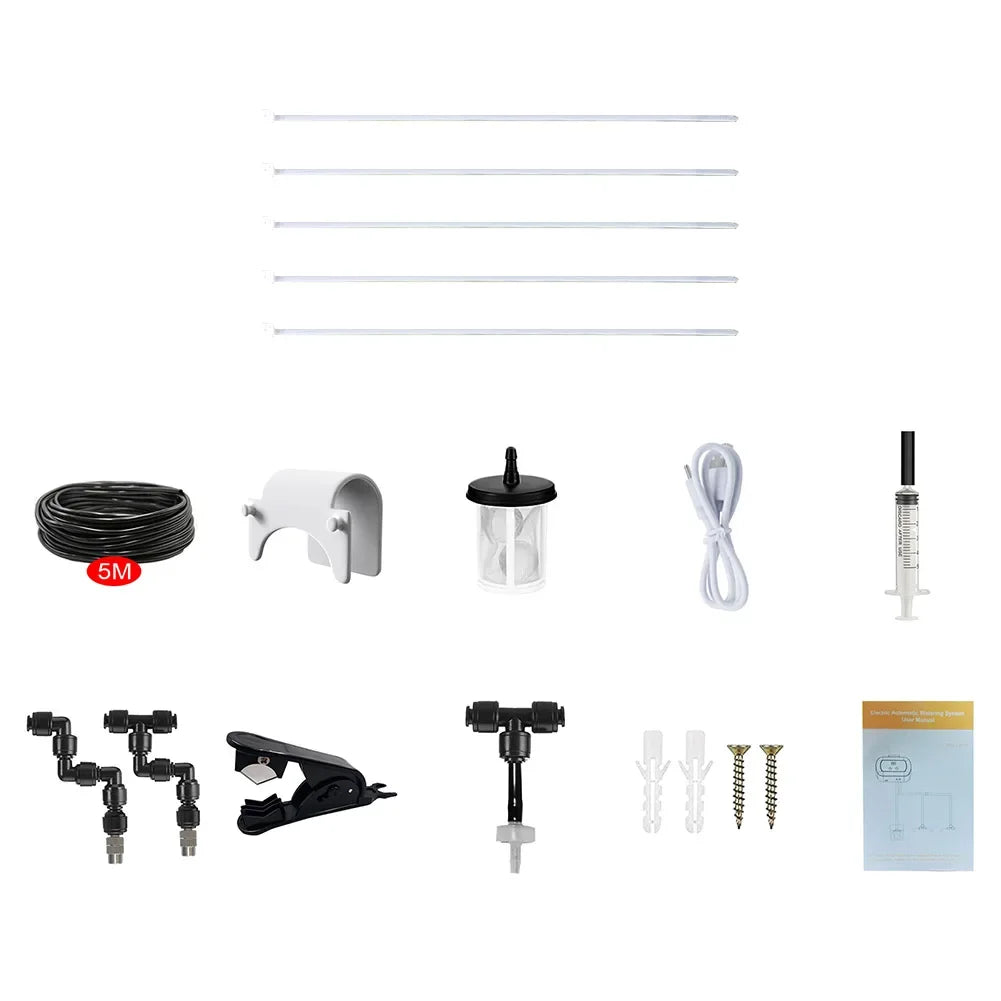 Automatic Reptile Mist Sprinkler & Timer Auto Controller Spray Kit System for Terrariums Amphibian Lizard Snake Frog Plants