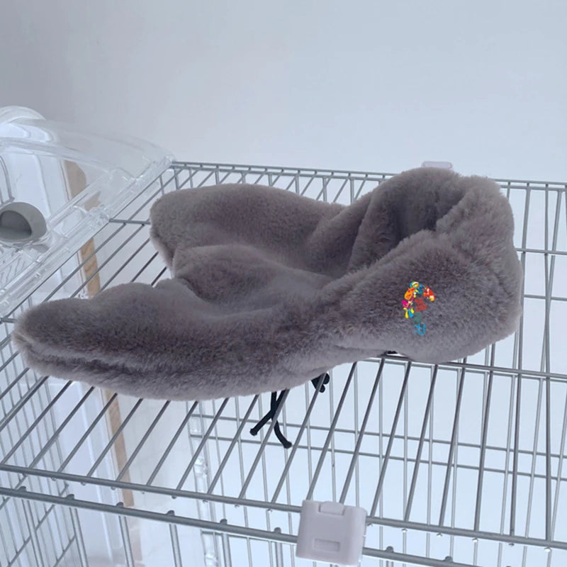 Winter Warm Bird Shawl Nest Corner Parrot Blanket Pet Small Animal Hanging Tent Cage Decoration for Parakeet Lovebird Cockatiel