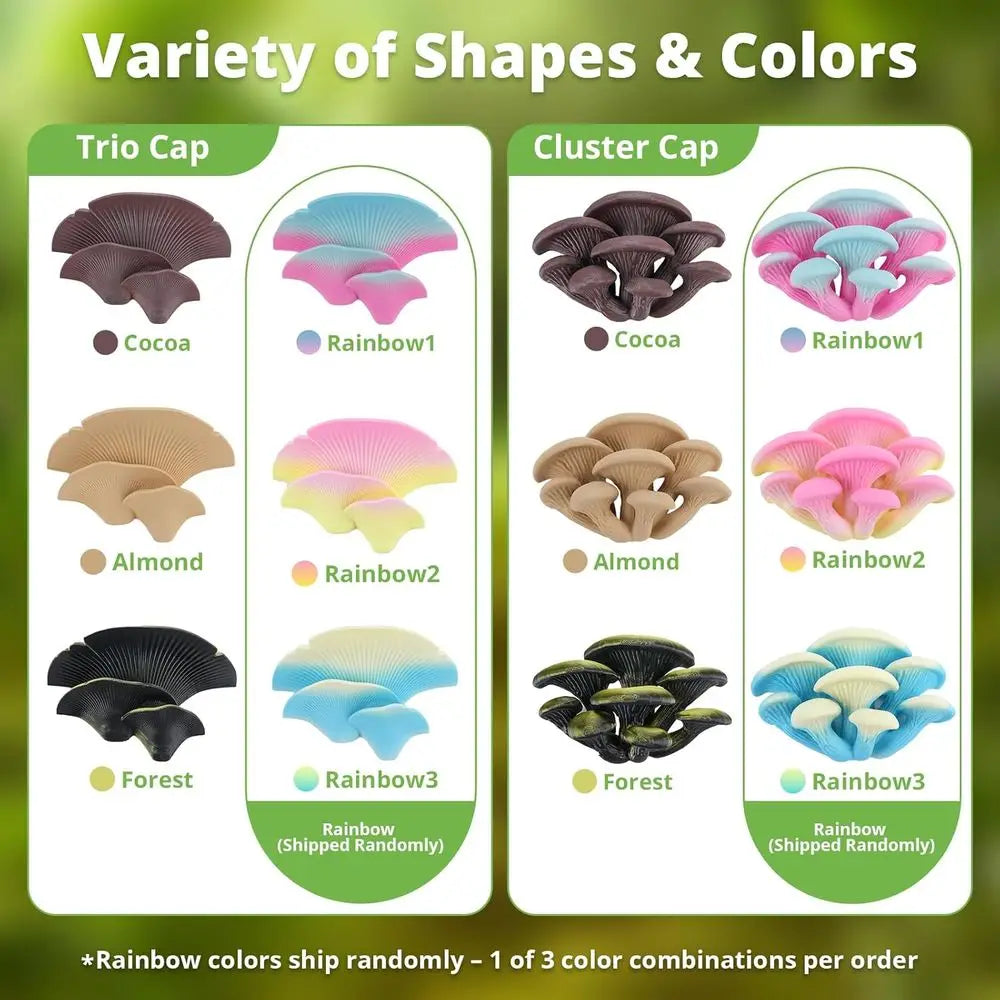 Mushroom Decor for Reptile Tank, Fish Tank, Pet-Safe Bearded Dragon Tank Accessories, Realistic Terrarium Plants for Leopard Gec