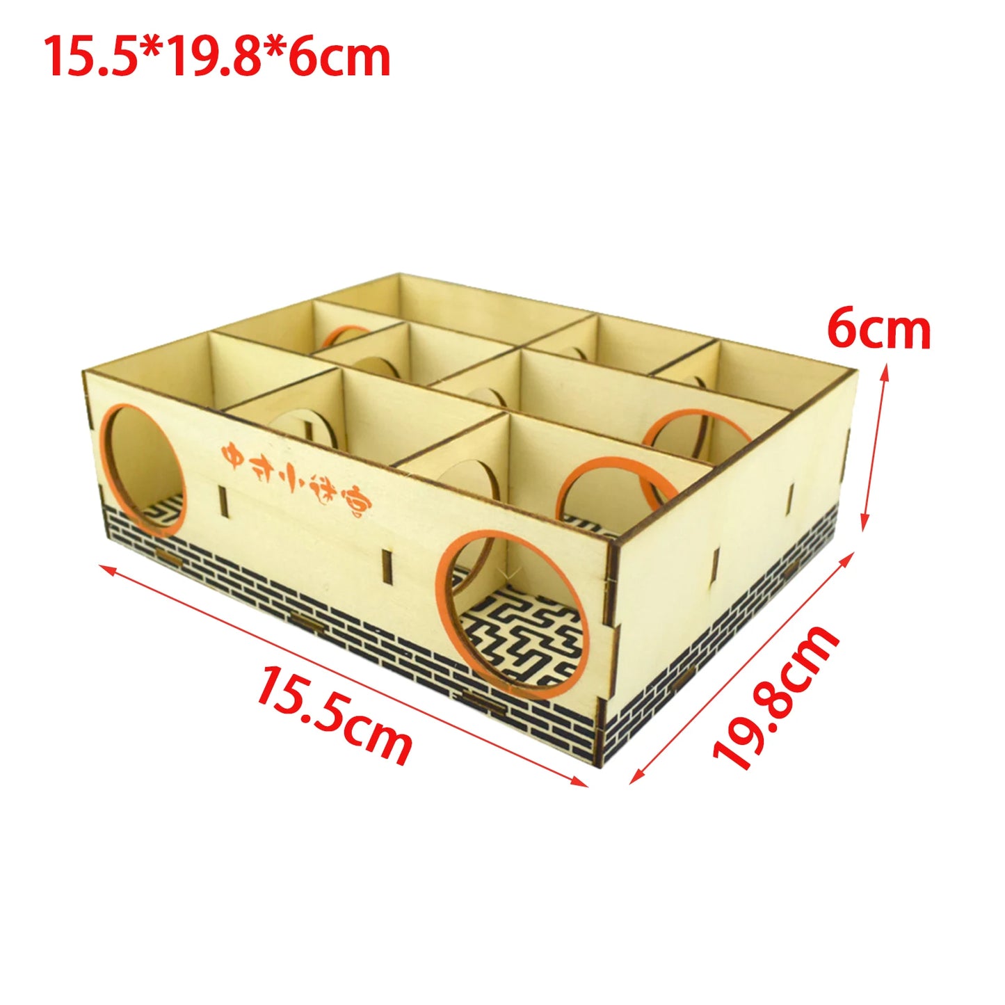 Hamster Maze Gerbils Wood House Activity Sport Mouse Exploring Toys Hideout House Labyrinth Puzzle Toy Small Pet Hideout Tunnel