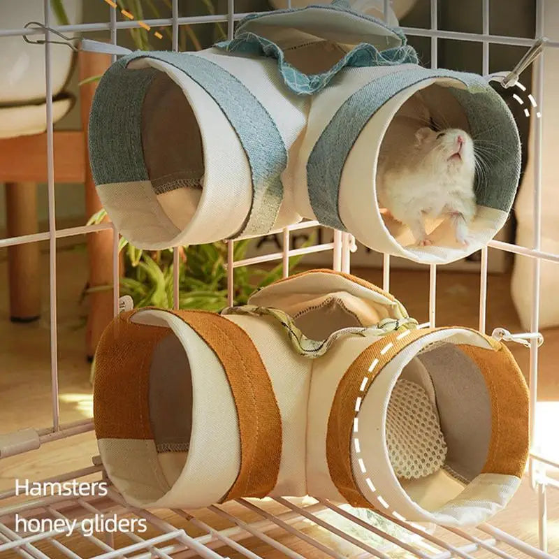 Rabbit Tunnel Toys Pet Hide Nest Hamster Tunnels Ferret Play Tunnel for Indoor Bunnies Activity Tunnels Tube Small pets supplies