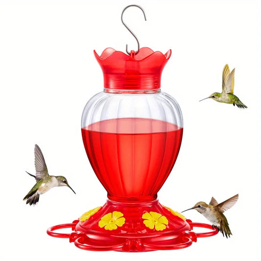 Hummingbird outdoor courtyard hanging water dispenser with habitat and ant proof pool, durable and easy to clean
