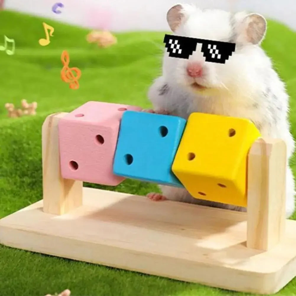 1pcs Hamster Fitness Cube Colorful Multi Faceted Activity Stress Relieving And Anti Depressant Toys For Hamster Sports