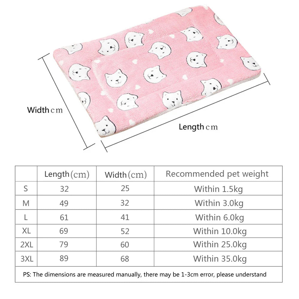 Thick Comfortable Small Cat Sleeping Nest Cushion Winter Warm Skin-friendly Cute Medium Cat Sofa Mat for Dog Bed Accessories
