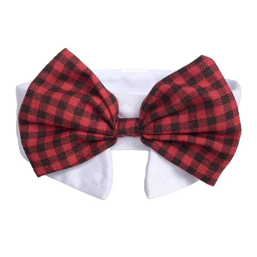 Adjustable Formal Pet Bowtie Collar Neck Tie for Cats & Dogs Pet Tuxedo Wedding Costume Kitten Cat Bowtie Puppy Bowknot Collar
