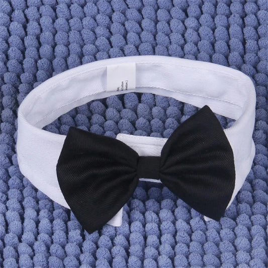 Adjustable Formal Pet Bowtie Collar Neck Tie for Cats & Dogs Pet Tuxedo Wedding Costume Kitten Cat Bowtie Puppy Bowknot Collar