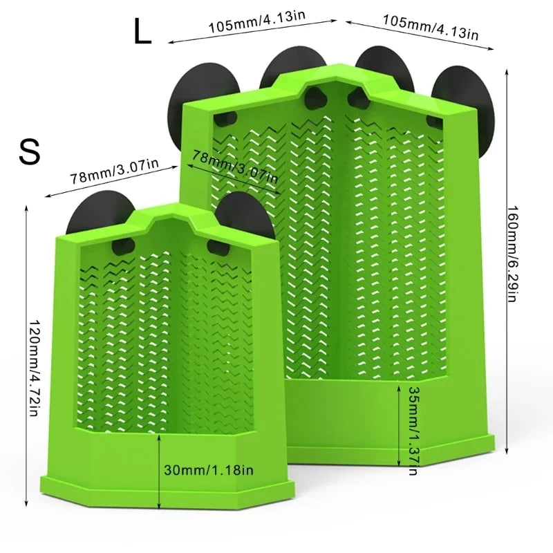 Multiuse Reptiles Feeder Box Terrariums Corner Feeding Station for BeardedDragons