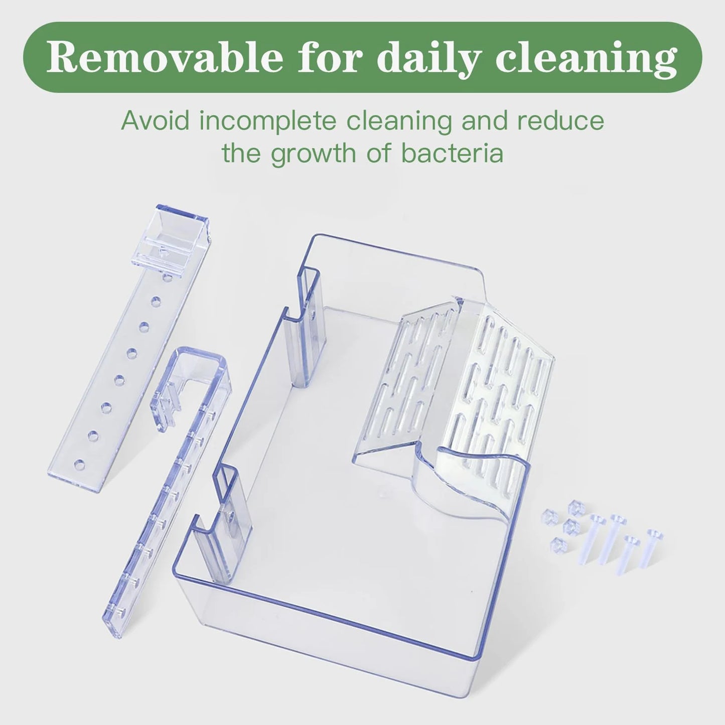 Floating Turtle Basking Platform Transparent Perforated Climbing Platform with Wide Hook for Aquatic Turtles