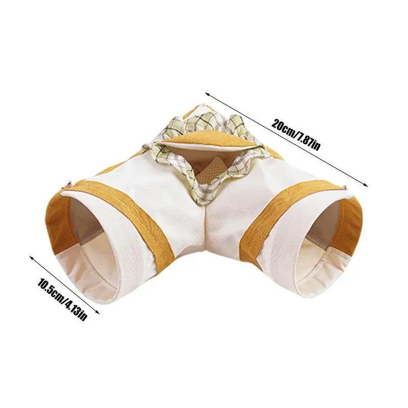Rabbit Tunnel Toys Pet Hide Nest Hamster Tunnels Ferret Play Tunnel for Indoor Bunnies Activity Tunnels Tube Small pets supplies