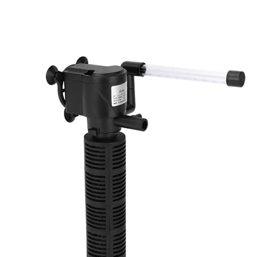 3 in 1 Aquarium Internal Filter Silent Fish Tank Filter Waterproof Mini Aquarium Filter Submersible Water Purifier for Fish Tank