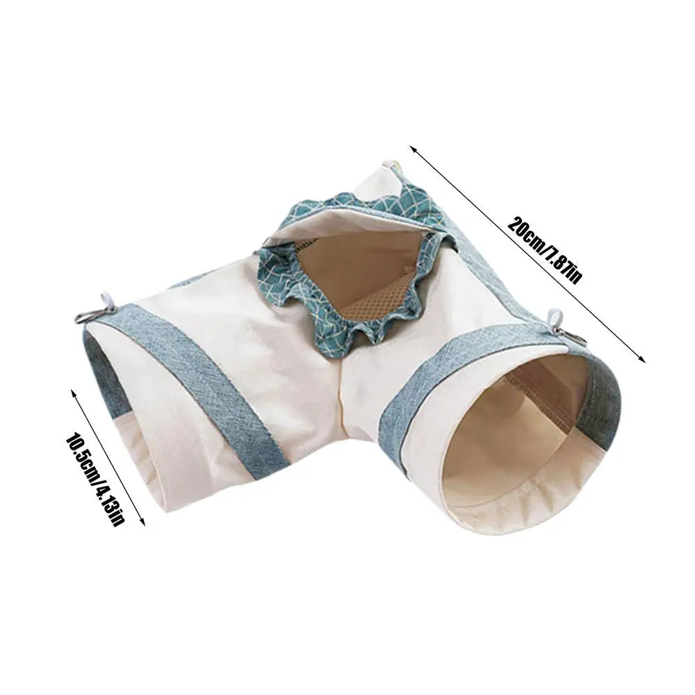 Rabbit Tunnel Toys Pet Hide Nest Hamster Tunnels Ferret Play Tunnel for Indoor Bunnies Activity Tunnels Tube Small pets supplies